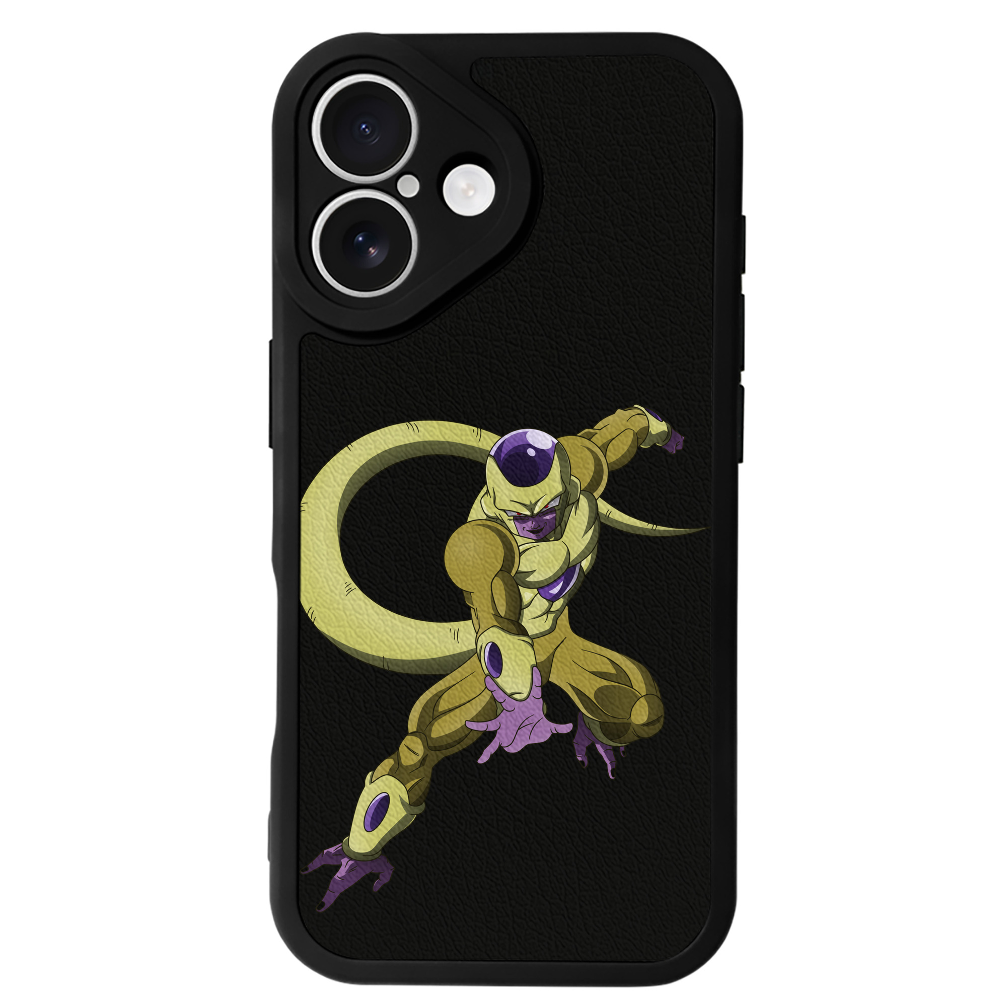 （画像用） ドラゴンボール フリーザ DRAGON BALL Frieza 【iPhone 16シリーズ対応】シリコンスマホケース（レザー調） 材質：シリコン